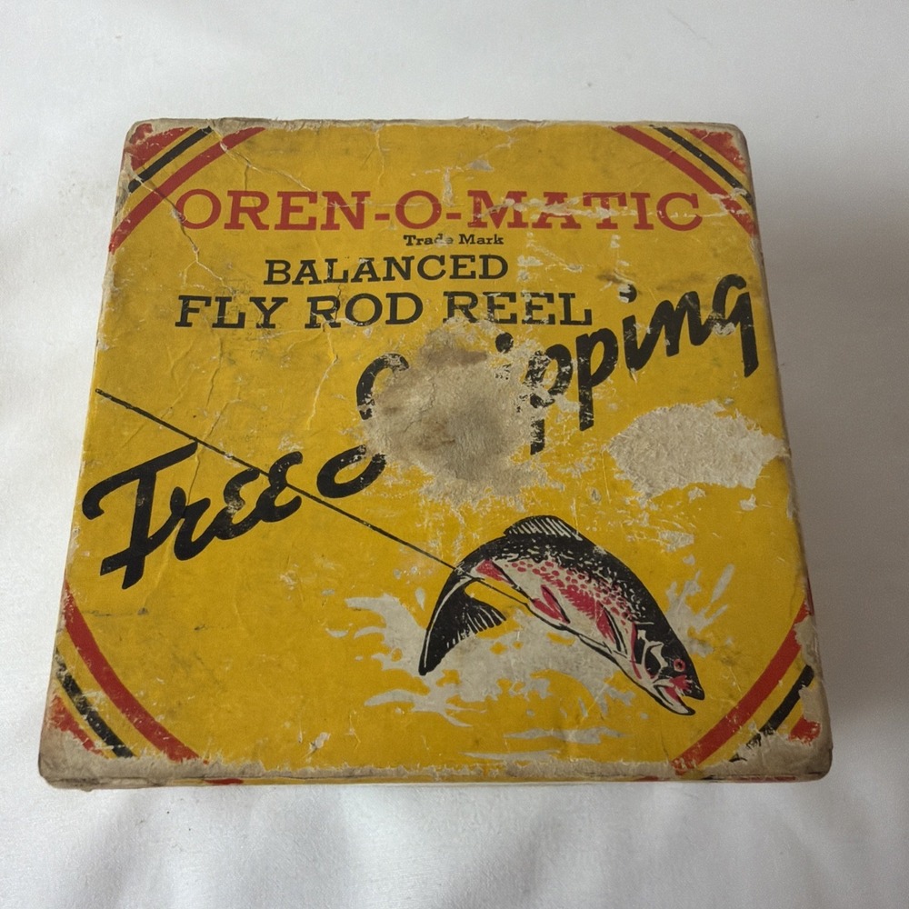 Oren O Matic Fly Reel‎ With Original Box No 1140 With Lures